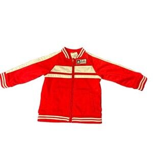 Disney Mickey Mouse Toddlers Red Lettermans Jacket Size 12-18M